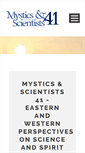 Mobile Screenshot of mysticsandscientists.org